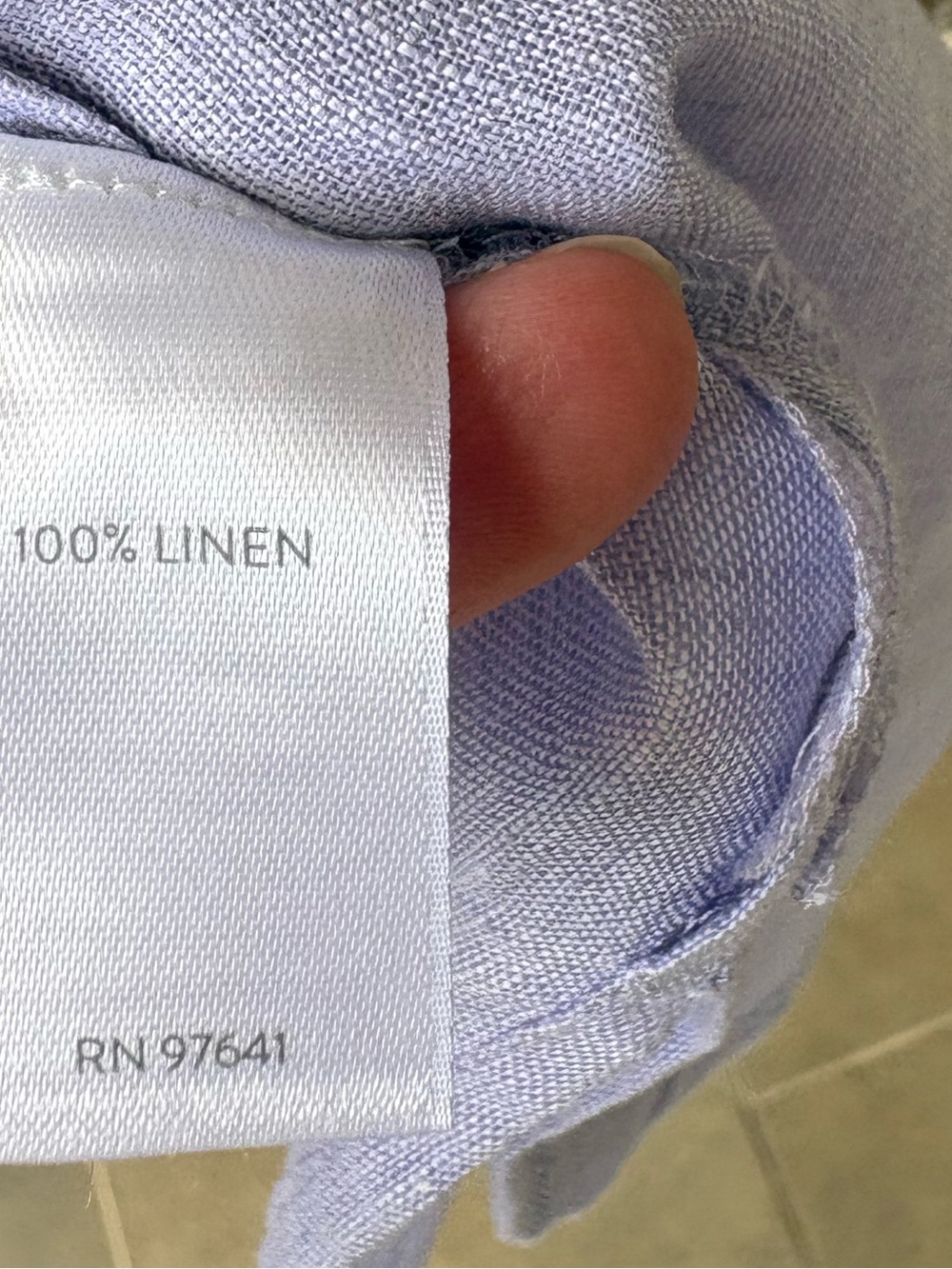 J Jill Love Linen Oversized Button Down Shirt Size MediumLavender - Picture 12 of 16